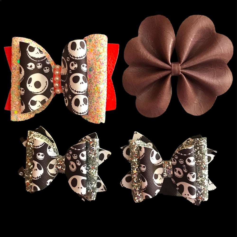 Handmade Halloween hair clips